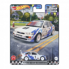 Машинка Premium Hot Wheels '93 Ford Escort RS Cosworth Boulevard 1:64 GJT68/HKF17 White - Retromagaz