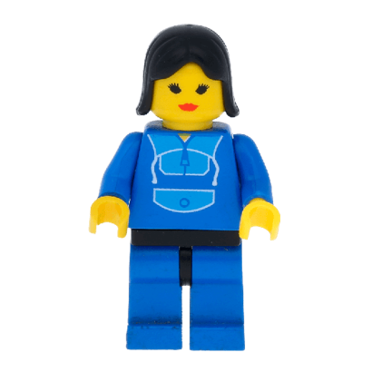 Фигурка Lego People 973px2 Jogging Suit Blue Legs with Black Hips City trn014 Б/У - Retromagaz