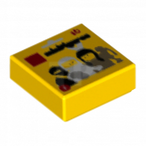 Плитка Lego Декоративная with Groove with Series 1 Collectible Minifigure Package Pattern 1 x 1 3070bpb124 6225015 Yellow 2шт Б/У - Retromagaz