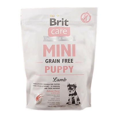 Сухой Корм для Собак Brit Care Grain-free Mini Puppy Ягненок 400g - Retromagaz