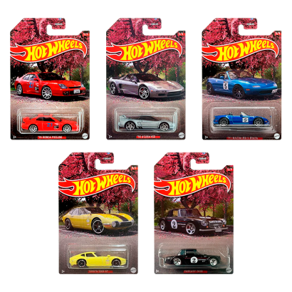 Набор Тематическая Машинка Hot Wheels Japanese Classics 2023-1 ND510 5шт - Retromagaz