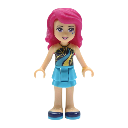 Фігурка Lego Girl Livi Medium Azure Layered Skirt Friends frnd140 1 Б/У - Retromagaz