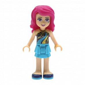 Фігурка Lego Girl Livi Medium Azure Layered Skirt Friends frnd140 1 Б/У