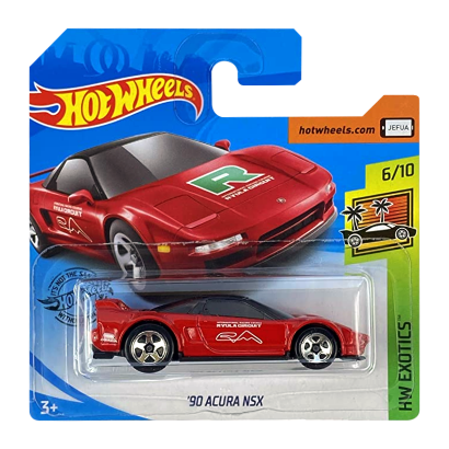 Машинка Базова Hot Wheels '90 Acura NSX Exotics 1:64 GHC32 Red - Retromagaz