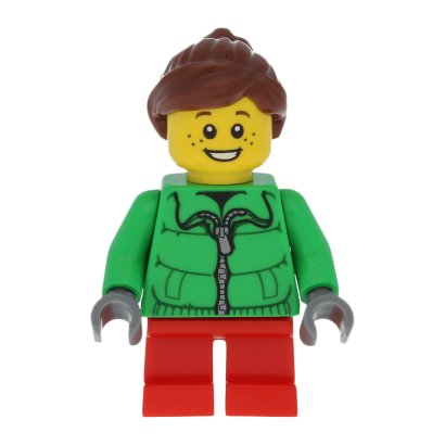 Фигурка Lego People 973pb0946 Torso Winter Jacket with Silver Zipper City cty0439 1 Б/У - Retromagaz