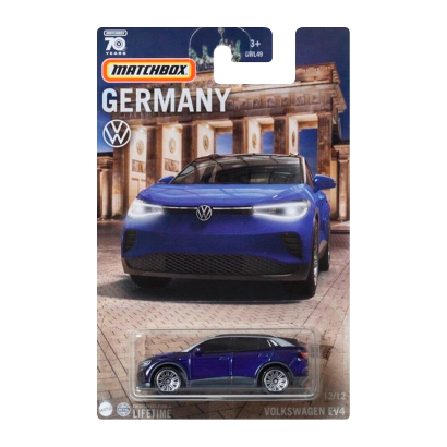 Тематична Машинка Matchbox Volkswagen EV4 ID Germany 1:64 GWL49/HVV39 Blue - Retromagaz