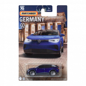 Тематическая Машинка Matchbox Volkswagen EV4 ID Germany 1:64 GWL49/HVV39 Blue - Retromagaz