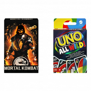 Набор Настольная Игра Mattel UNO Все Безумные  + UNO: Mortal Kombat - Retromagaz