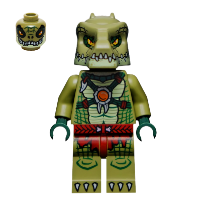 Фігурка Lego Crocodile Tribe Crocodile Warrior 2 Legends of Chima loc123 Б/У - Retromagaz