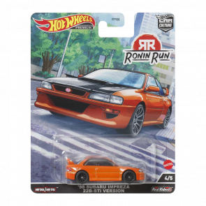 Машинка Premium Hot Wheels '98 Subaru Impreza 22B STi-Version Ronin Run 1:64 HCK14 Orange - Retromagaz