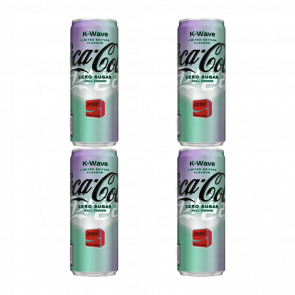 Набор Напиток Coca-Cola K-Wave Zero Sugar Limited Edition 250ml 4шт - Retromagaz