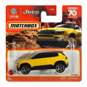 Машинка Большой Город Matchbox 2023 Jeep Avenger Off-Road 1:64 HLC50 Yellow - Retromagaz