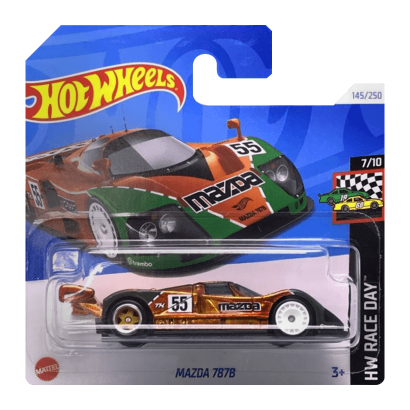 Машинка Базовая Hot Wheels Mazda 787B Super Treasure Hunt STH Race Day 1:64 HTF39 Orange - Retromagaz