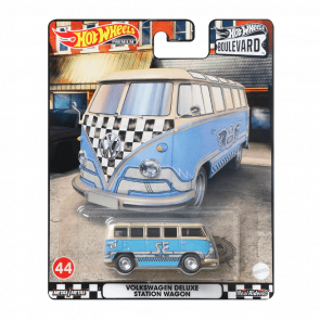 Машинка Premium Hot Wheels Volkswagen Deluxe Station Wagon Boulevard 1:64 HCR01 Blue - Retromagaz