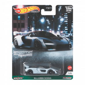 Машинка Premium Hot Wheels McLaren Senna Exotic Envy 1:64 GRJ78 Grey - Retromagaz