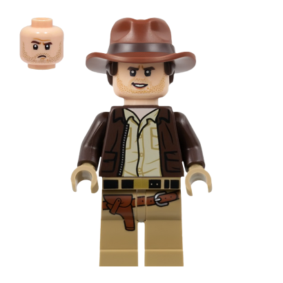 Фігурка Lego Indiana Jones Dark Brown Jacket Films iaj049 Б/У - Retromagaz