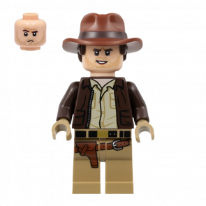 Фигурка Lego Indiana Jones Dark Brown Jacket Films iaj049 Б/У - Retromagaz