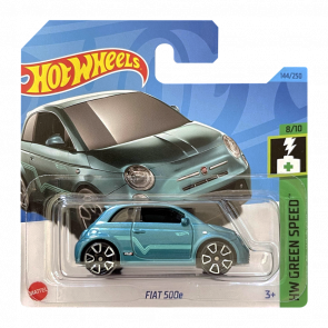 Машинка Базова Hot Wheels Fiat 500e Green Speed 1:64 HKH59 Turquoise - Retromagaz