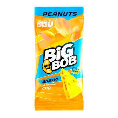 Арахіс Смажений Big Bob Сир 60g - Retromagaz