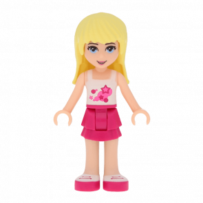 Фігурка Lego Girl Stephanie Magenta Layered Skirt Friends frnd008 Б/У