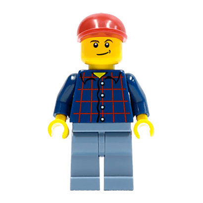 Фігурка Lego People 973pb0086 Plaid Button Shirt City cty0431 Б/У - Retromagaz