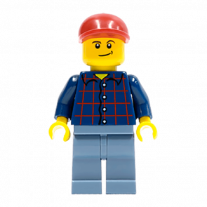 Фигурка Lego People 973pb0086 Plaid Button Shirt City cty0431 Б/У - Retromagaz