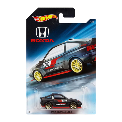 Тематическая Машинка Hot Wheels '85 Honda CR-X Honda 70th Anniversary 1:64 FKD23 Black - Retromagaz