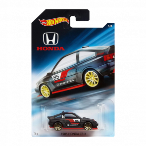 Тематическая Машинка Hot Wheels '85 Honda CR-X Honda 70th Anniversary 1:64 FKD23 Black - Retromagaz