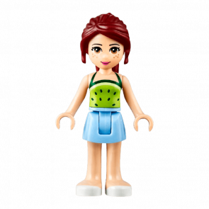 Фігурка Lego Girl Mia Bright Light Blue Skirt Friends frnd166 Б/У