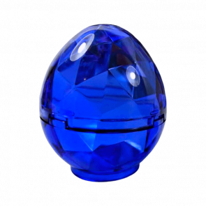 Емкость Lego Faceted Dragon Egg 4 x 4 x 3.3 24130c01 6135216 24132 6135218 Trans-Purple Б/У - Retromagaz