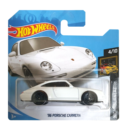 Машинка Базова Hot Wheels '96 Porsche Carrera Nightburnerz 1:64 FYB71 White - Retromagaz