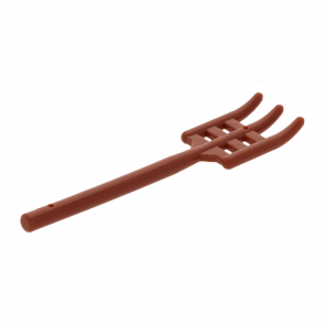 Госп. Інвентар Lego Pitchfork Type 2 Flat Bottom Soft Plastic 95345 4624905 6270119 Reddish Brown 2шт Б/У - Retromagaz