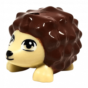 Фигурка Lego Земля Hedgehog Friends Black Eyes Eyelashes and Nose and Dark Brown Spines Animals 98389pb02 1 6022468 6102907 Tan Б/У