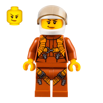 Фигурка Lego Jungle 973pb2755 Helicopter Pilot Female City cty0794 Б/У - Retromagaz