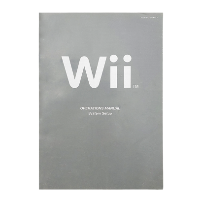 Инструкция Nintendo Wii System Setup English Grey Б/У - Retromagaz