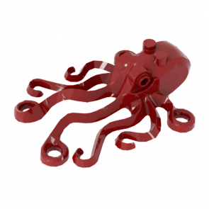 Фигурка Lego Вода Octopus Animals 6086 6447 4506995 6107178 Dark Red Б/У