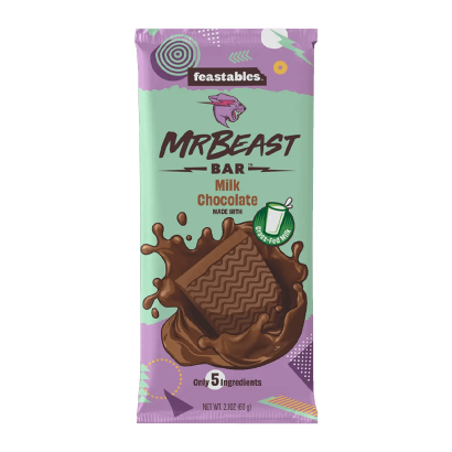 Батончик MrBeast Feastables Молочный 35g - Retromagaz