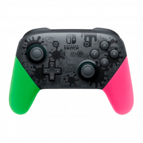 Геймпад Бездротовий Nintendo Switch Pro Controller Splatoon 2 Limited Edition Black Б/У - Retromagaz