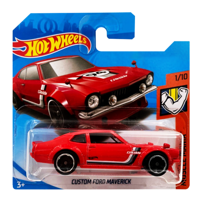 Машинка Базова Hot Wheels Custom Ford Maverick Muscle Mania 1:64 FYD05 Red - Retromagaz