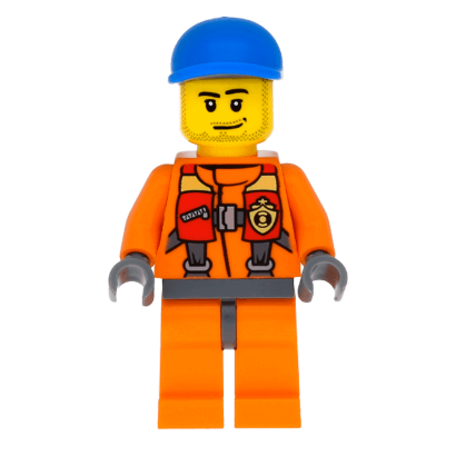 Фігурка Lego Coast Guard 973pb1437 Rescuer City cty0409 Б/У - Retromagaz