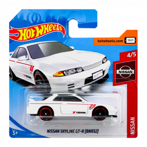 Машинка Базовая Hot Wheels Skyline GT-R (BNR32) Yokohama Nissan 1:64 FYF04 White - Retromagaz