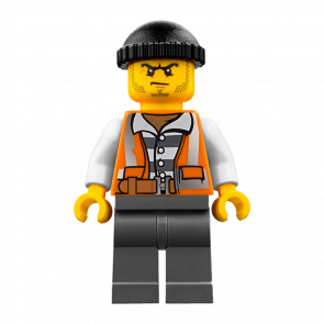 Фігурка Lego Police 973pb2605 Crook Orange Vest City cty0779 Б/У