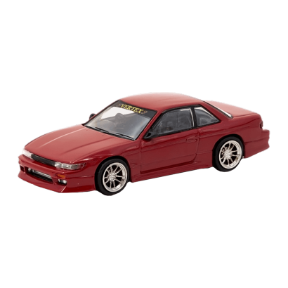 Машинка Premium Tarmac Works VERTEX Nissan Silvia S13 GLOBAL64 1:64 Red - Retromagaz