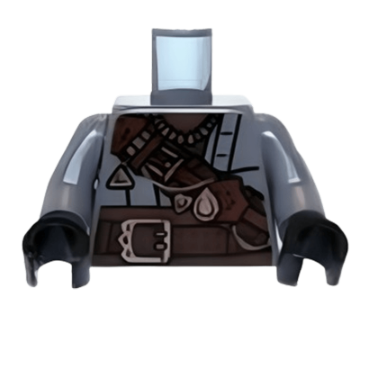 Туловище Lego Lord of the Rings Brown Strap Pirate of Umbar 973pb1445c01 lor067 6043148 Dark Bluish Grey Новый - Retromagaz