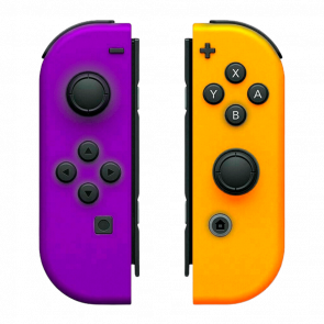 Контроллеры Беспроводной Nintendo Switch Joy-Con Neon Purple Neon Orange Б/У