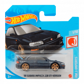 Машинка Базовая Hot Wheels '98 Subaru Impreza 22B STi-Version J-Imports 1:64 GTC74 Grey - Retromagaz