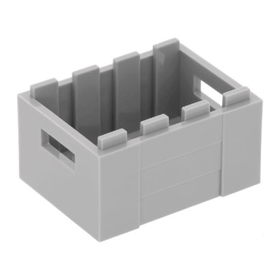 Емкость Lego Crate 2/3 3 x 4 x 1 30150 6108560 Light Bluish Grey Б/У - Retromagaz