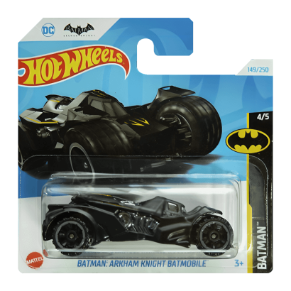 Машинка Базовая Hot Wheels Batman: Arkham Knight Batmobile Batman 1:64 HTB22 Black - Retromagaz