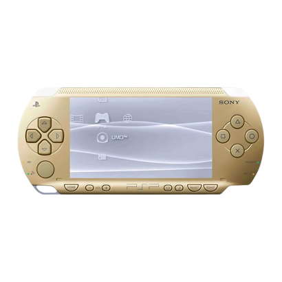 Консоль Sony PlayStation Portable PSP-1ххх Модифікована 32GB Gold + 5 Вбудованих Ігор Б/У - Retromagaz