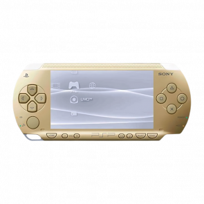 Консоль Sony PlayStation Portable PSP-1ххх Модифицированная 32GB Gold + 5 Встроенных Игр Б/У - Retromagaz